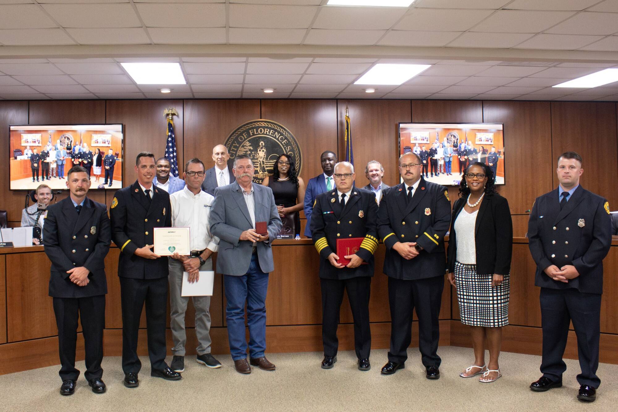 Florence Fire Captain Honored with Save-A-Life Award for Child Rescue